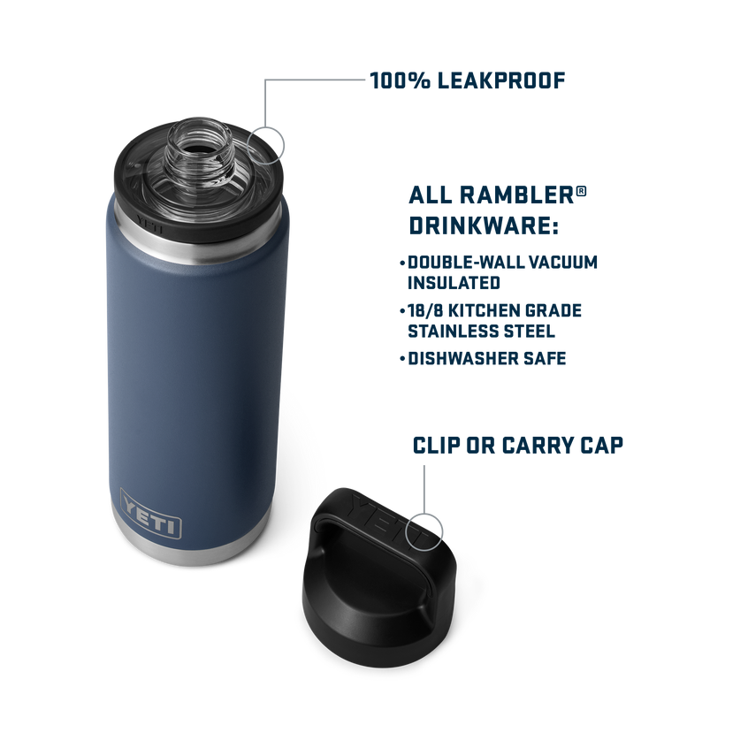 YETI Rambler® 26 oz (769 ml) Bottle With Chug Cap Firefly Yellow